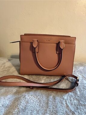 kate spade Leather Satchel in light mauve